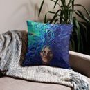 Premium Pillow with a print of my painting "Sound in silence"