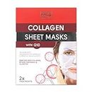 Face Facts Collagen With Q10 Sheet Masks - 2 Treatments (9820) (19820-150) FF/10