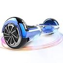 MEGA MOTION Hoverboards, Hoverboards for kids, 6.5 Inch Two-Wheel Self Balancing Hoverboard with Bluetooth Speaker Hoverboards for Kids, with LED lights, Bluetooth speakers, gift for children