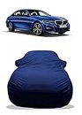 WEGATHER - Four Wheeler - Car Body Cover Compatible with BMW 3 Series 330i M Sport Petrol Car Cover with Semi-Waterproof - Water -Resistant Premium 190 T Fabric (Navy Plain)