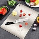 Horizon Home Essentials Stainless Steel Chopping Board Cutting Board for Kitchen (36x25 cm)