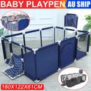 Large Kids Baby Playpen Safety Gate Toddler Fence Child Play Game Toy 12 Panels