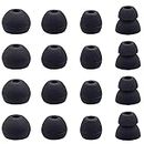 BLLQ Ear Tips Compatible with Beats Flex, Replacement Ear Buds Ear Cap Ear Plug Eartips for Beat s Flex Wireless Earbuds, 8 Pairs, Black
