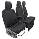 Tailored & Custom Fit | Waterproof Heavy-Duty Van Seat Covers to fit Ford Transit Custom | Driver & Double Passenger