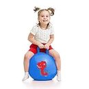 Storio Sit and Bounce Rubber Hop Jumping & Bouncing Ball for Boys Girls Toys | Indoor & Outdoor | Best Gift Balls for Kids -Big (Size 56cm / 22 Inch,Multicolour)