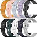 Chofit Bands Replacement for Michael Kors Access Gen 4 MKGO Band Strap Compatible with MKGO Gen 5E 43mm Smartwatch Accessories 10 Colorful Bracelet for Women Men Silicone Smart Watch WristBand