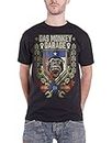 Gas Monkey Garage T Shirt Go Big or Go Home Spanner Logo Official Mens New Black