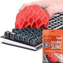 LAZI Multipurpose Keyboard PC Dust Cleaning Cleaner Slime Gel Jelly Putty Kit Magical Universal Super Clean Gel for Keyboard Laptops Car Accessories Electronic Product(Red)