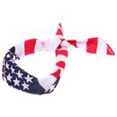 Usa Flag Bandanas Independent Day Accessories Small Square Scarf Man Fluttering