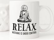 Relax Coffee Mug Zen Yoga Buddha Statue Buddhism Gift Buddha Coffee Mug Buddha