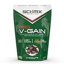 SCI-MX Pro-V Gain - 100% Vegan Protein Powder - Soy, Pea + Rice Protein for Muscle Growth - Chocolate Flavour - B12 + Magnesium - Sugar Free, Non-GMO - 900g (20 Servings) 35g of Protein Per Serving