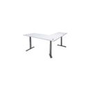 71"W x 76"D Fully Height Adjustable Executive L-Desk