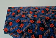 Licensed MLB DETROIT TIGERS tyedye FLANNEL fabric BY THE YARD (60093) Fan Shop
