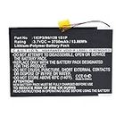 Synergy Digital Tablet Battery, Compatible with Nuvision Nuvision 10.1 Tablet, (Li-Pol, 3.7V, 3750 mAh) Ultra High Capacity, Replacement for Nuvision 1ICP3/90/1281S1P Battery