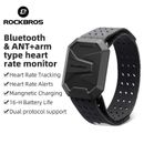 ROCKBROS Bluetooth ANT+  Arm Heart Rate Monitor Cycling Exercise IPX7 Waterproof