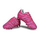 Nivia Carbonite 6.0 Kids Football Stud/Football Shoe for Kids/Comfortable Shoe/Lightweight Shoe - Fuchsia Rose (Size 11)