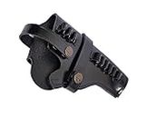 Exquisite~TLE Leather 9mm Open Pistol Holster Gun|Revolver Cover Case- Black