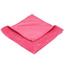 Unger MB40R SmartColor MicroWipe 16" x 16" Red Medium-Duty Microfiber Cleaning Cloth - 10/Pack