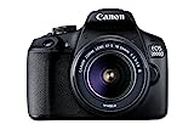 Canon EOS 2000D más EF-S 18-55mm f/3.5-5.6 III Juego de c�ámara SLR 24,1 MP CMOS 6000 x 4000 Pixeles Negro - Cámara digital (Full HD, Negro)