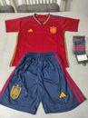 Equipacion camiseta para niño de España Mundial Qatar.Talla 22,24,26,28.