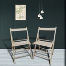 Folding Chair 2/S Foldable Style Natural - Fits.