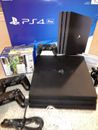 Sony PlayStation 4 Pro 1 TB Console - Black 2 Controllers & 6 Games PS4