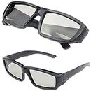 Digicharge Universal-3D-Brille, passiv, polarisiert, Heimfilm, TV, Kino, Schwarz, 5 Paar
