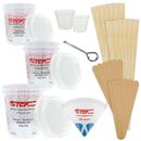 Paint Mixing Kit Mixing Cups, Lids, Sticks, Paddles, Strainers, Can Opener