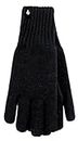HEAT HOLDERS Plain Thermal Gloves - Men's Sizes | Warmth for a Cold Winter - Multiple Colours, S/M & L/XL (Black, Small/Medium)