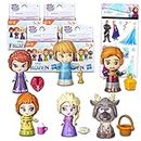 Disney Frozen Blind Bags Twirlabouts Set – 4 Pack Frozen Mystery Toys Plus Frozen Stickers | Frozen Surprise Pack Bundle, Frozen Mini Figuras
