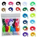 60 Pcs Magic Twisty Worm Wiggly Twisty Fuzzy Worms on a String Magic Worm Toys for Party Supplies,12 Colors