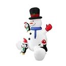 CLUB BOLLYWOOD® Christmas Inflatable Snowman Outdoor Decorations for Lawn Backyard Courtyard | Holiday & Seasonal Dƒ©co | Christmas & Winter |Home & Garden |1 Inflatable Moldel