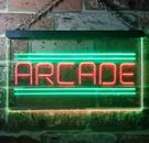 Arcade Game Zone Room Dual Color LED Neon Sign st6-i3368