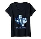 Damen Ewing Oil T-Shirt mit V-Ausschnitt