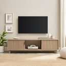 Mueble de TV Estilo Mid-Century Moderno con 2 Puertas para TVs de hasta 65",