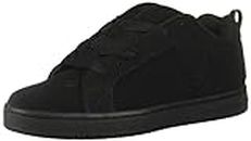 DC Shoes Homme Court Graffik-Low-Top Shoes for Men Chaussures de Skateboard, (Black/Black/Black), 44 EU