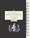 Blank Sheet Music Notebook: Music Manuscript Paper / White Marble Blank Sheet Music / Notebook for Musicians / Staff Paper / Composition Books Gifts Standard for Students / Professionals * Large * 12 Stave * 102 pages *