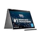 Dell Inspiron 7420 2in1 Laptop,Intel i3-1215U/8GB/512GB SSD/14.0" (35.56Cm) FHD+ Truelife Touch Narrow Border 250 nits Active Pen/Backlit Keyboard + FPR/Windows 11+MSO'21/Platinum Silver/1.57kg