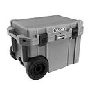 Pelican 45QT Elite Wheeled Cooler (Dark Grey/Black) | 34 Can Capacity with Ice | 7 Day Ice Retention | Built-in Bottle Opener | Guaranteed for Life