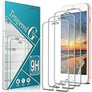 [3-Pack] Slanku Screen Protector For iPhone 8 Plus, iPhone 7 Plus, iPhone 6S Plus and iPhone 6 Plus 5.5-inch Tempered Glass, Bubble Free, Anti Scratch, Case Friendly