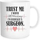 CRAFT MANIACS Grey's Anatomy Trust ME I AM A Surgeon Printed Ceramic Tea/Coffee Mug | Ideal Gift for Grey's Anatomy Lover