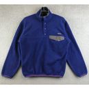 Vintage PATAGONIA fleece snap T pullover blue sweater size small