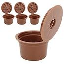 3Pcs Reusable Refillable Coffee Capsule Filter Cup Environmentally Friendly Coffee Filter Replacement Accessories Fit for Caffitaly