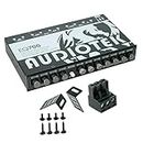 Audiotek AT-EQ700 1/2 Din 7 Band Car Audio Equalizer EQ w/Front, Rear + Sub Output | Auxiliary Stereo RCA Input - 3 Stereo RCA Outputs - Front/Rear Fader, and Selection of Main
