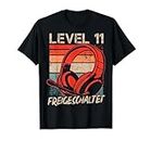 11. Geburtstag Jungen Video Gamer Level 11 Unlocked Kids T-Shirt
