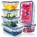 KITCHENACE,Modernise your living, Kitchen Containers Set, Fridge Storage Boxes, Plastic Containers for Kitchen Organizer, Kitchen Accessories Items for Storage Organizer, Snap-Seal (6-pc) Black
