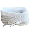 60cm / 23.5” White Smart Laces® Flat Trainer Shoe laces ideal replacement laces for adults or kids Trainers sneakers athletic sports shoes boots Shoelaces Shoelace's