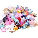 80pcs Half Pearl Star Beads Crafts Supplies Beads DIY Accessories for Clothing Jewelry Craft Art Projects (10mmAssorted)