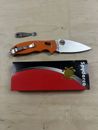 Spyderco Manix 2 Build Out - Orange G10 - Satin Rex45 with Lynch Clip Included