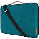 DOMISO 15.6 Inch Laptop Bag Cover Waterproof Shockproof Notebook Sleeve Case Shoulder Bag Protective Cover for 15.6" HP 15/ThinkPad E575/Lenovo IdeaPad S510/Dell Alienware 15/Dell XPS 15,Teal